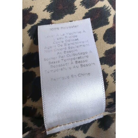 Talbots Women's Top XL Leopard Print Animal Goth Office Cocktail Classy Casual‎ - Picture 5 of 11